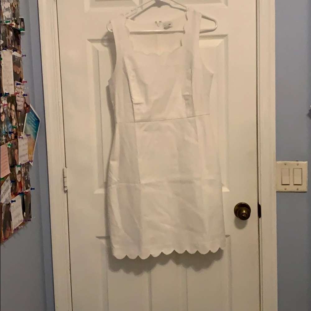 White scallop dress